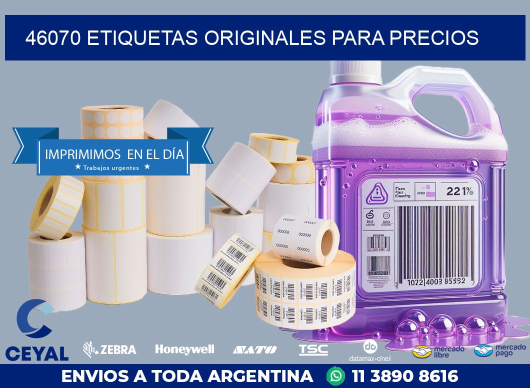 46070 ETIQUETAS ORIGINALES PARA PRECIOS