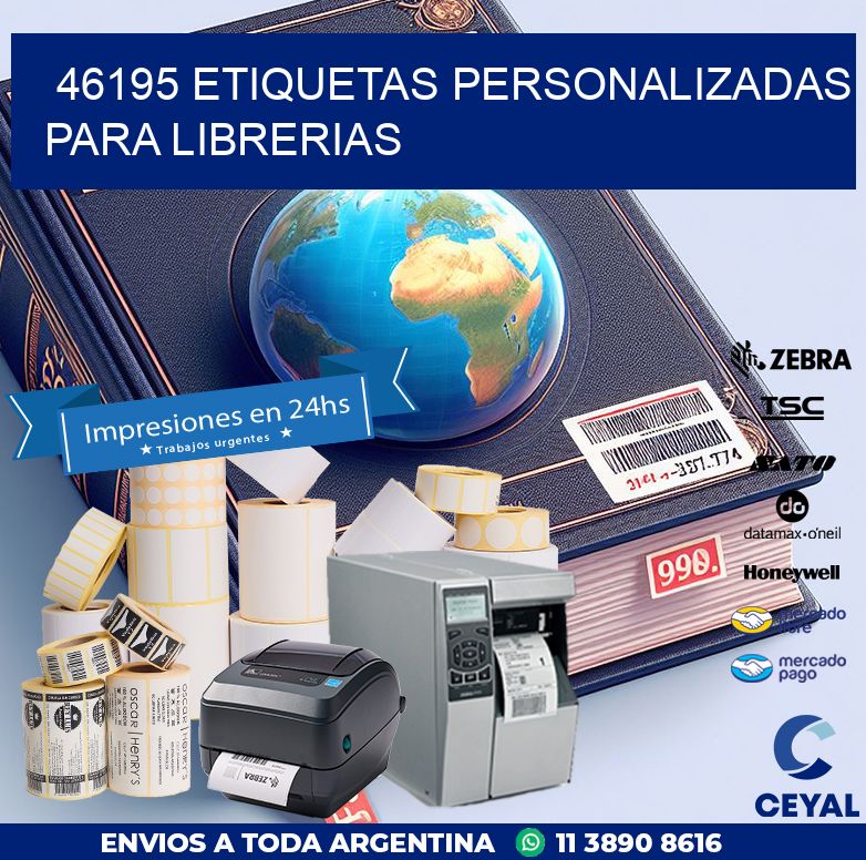 46195 ETIQUETAS PERSONALIZADAS PARA LIBRERIAS