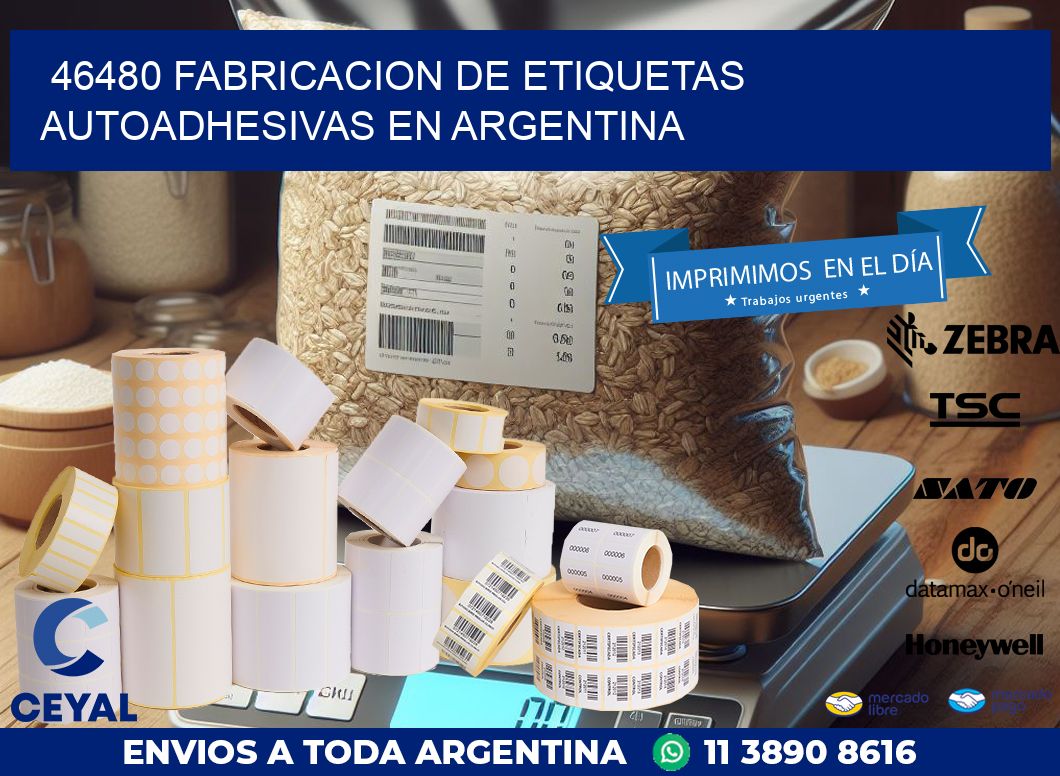 46480 FABRICACION DE ETIQUETAS AUTOADHESIVAS EN ARGENTINA