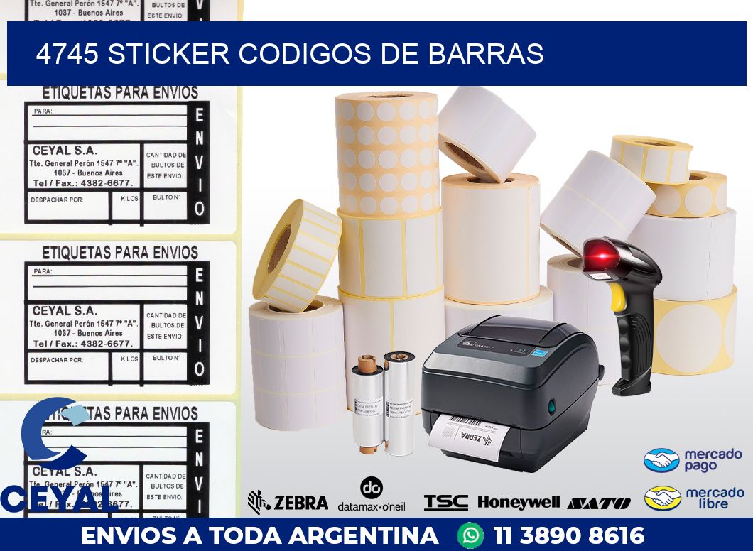 4745 STICKER CODIGOS DE BARRAS