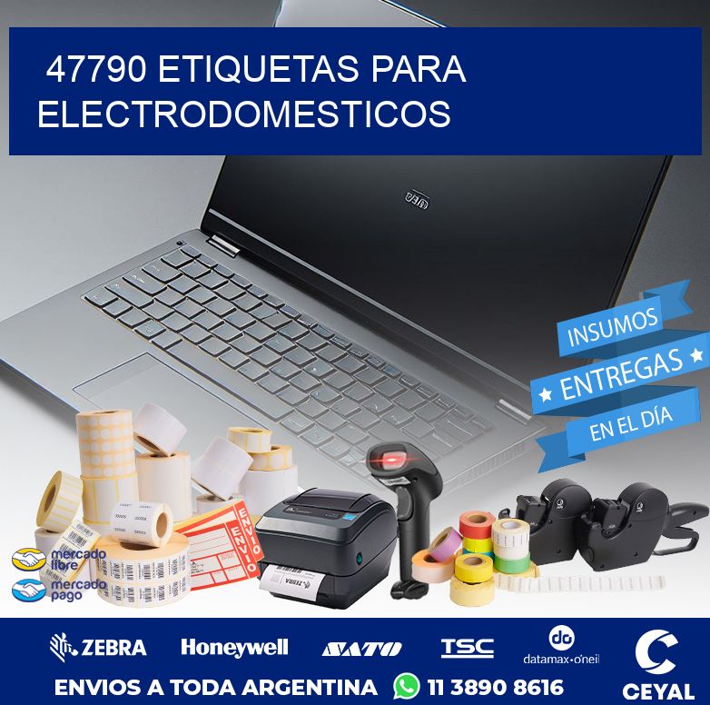 47790 ETIQUETAS PARA ELECTRODOMESTICOS