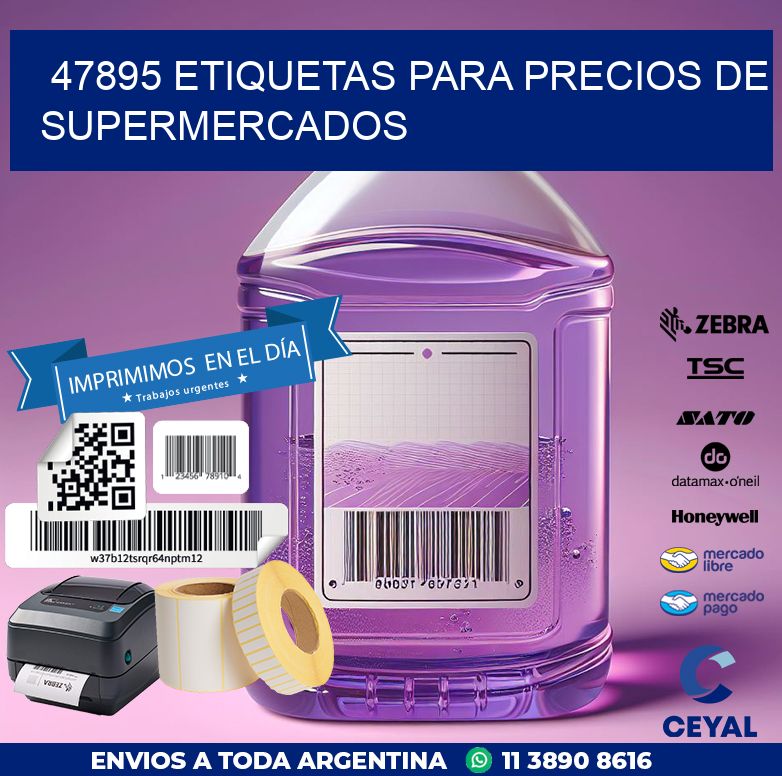 47895 ETIQUETAS PARA PRECIOS DE SUPERMERCADOS