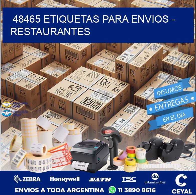 48465 ETIQUETAS PARA ENVIOS - RESTAURANTES