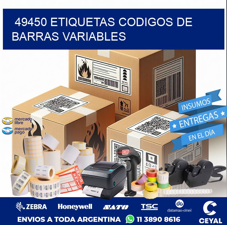 49450 ETIQUETAS CODIGOS DE BARRAS VARIABLES