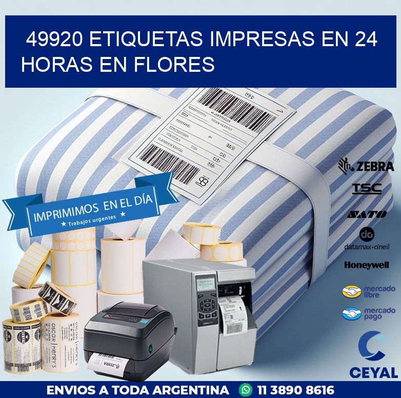 49920 ETIQUETAS IMPRESAS EN 24 HORAS EN FLORES