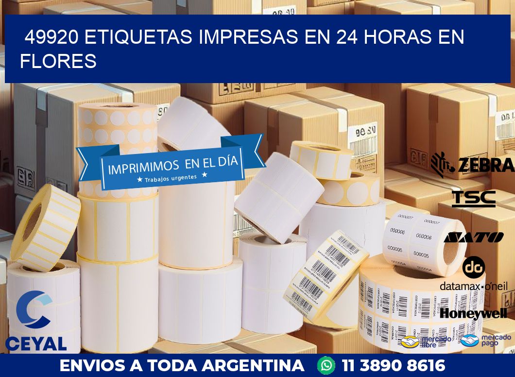 49920 ETIQUETAS IMPRESAS EN 24 HORAS EN FLORES