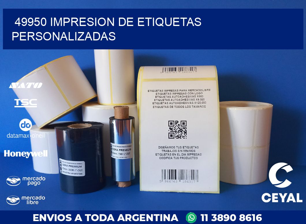 49950 IMPRESION DE ETIQUETAS PERSONALIZADAS