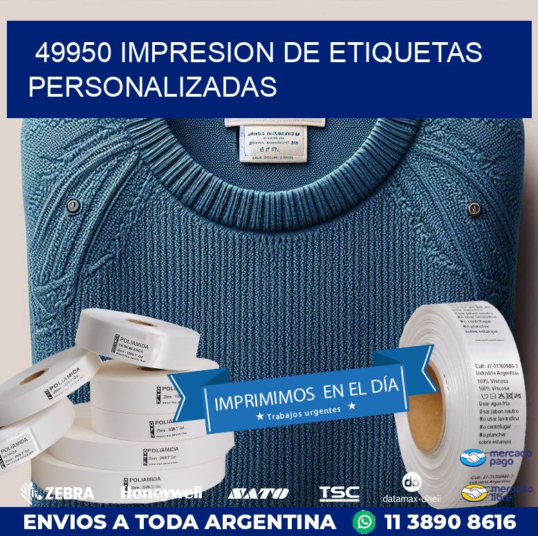 49950 IMPRESION DE ETIQUETAS PERSONALIZADAS