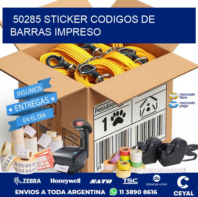 50285 STICKER CODIGOS DE BARRAS IMPRESO