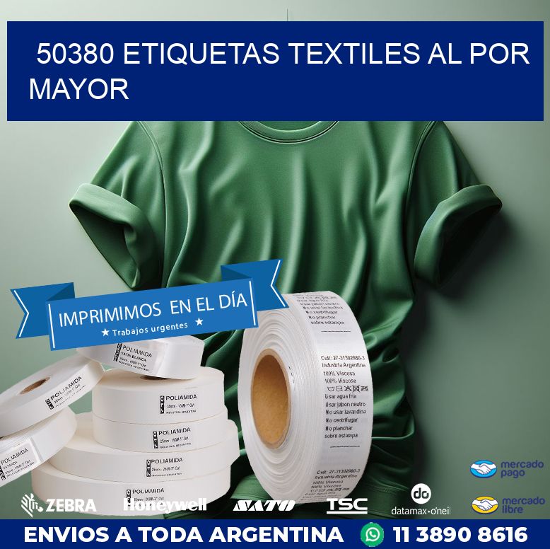 50380 ETIQUETAS TEXTILES AL POR MAYOR