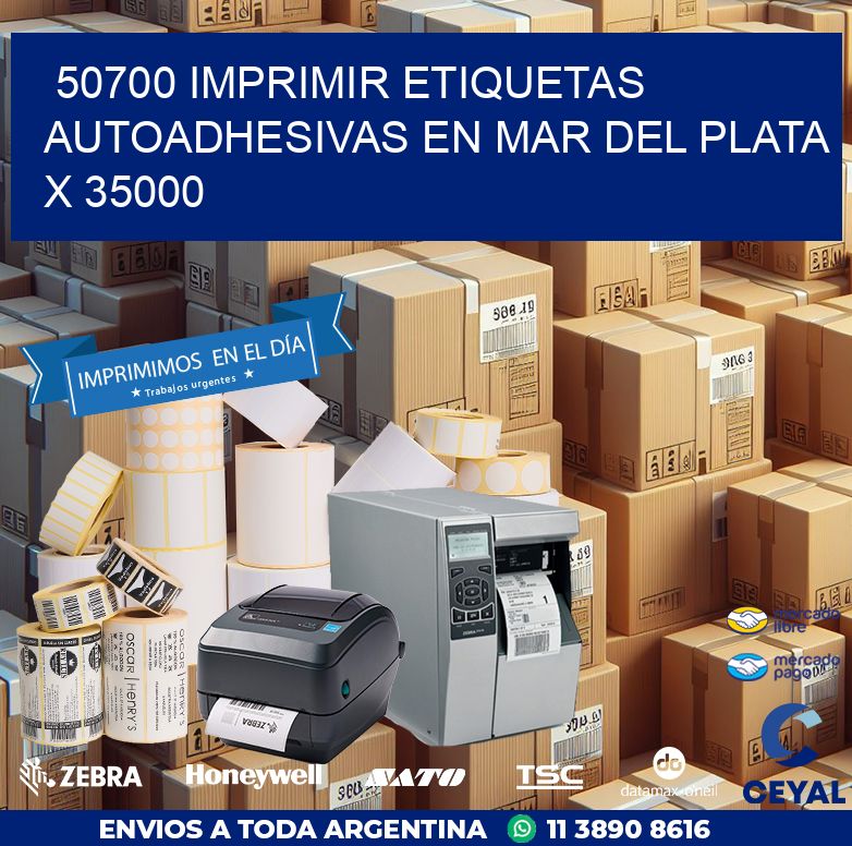50700 IMPRIMIR ETIQUETAS AUTOADHESIVAS EN MAR DEL PLATA X 35000