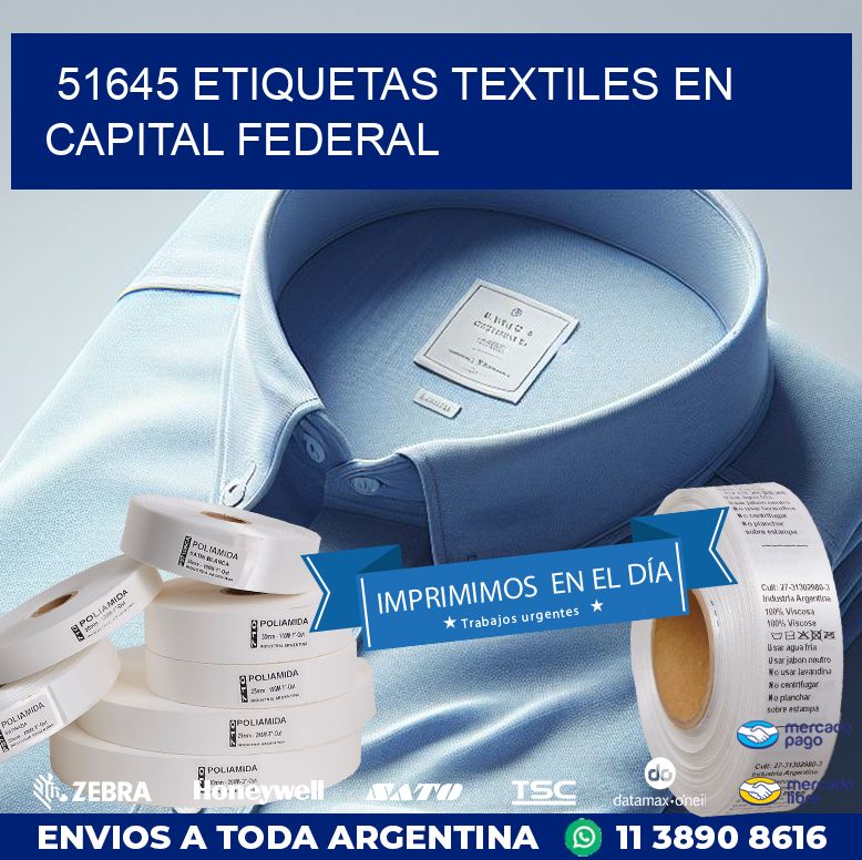 51645 ETIQUETAS TEXTILES EN CAPITAL FEDERAL