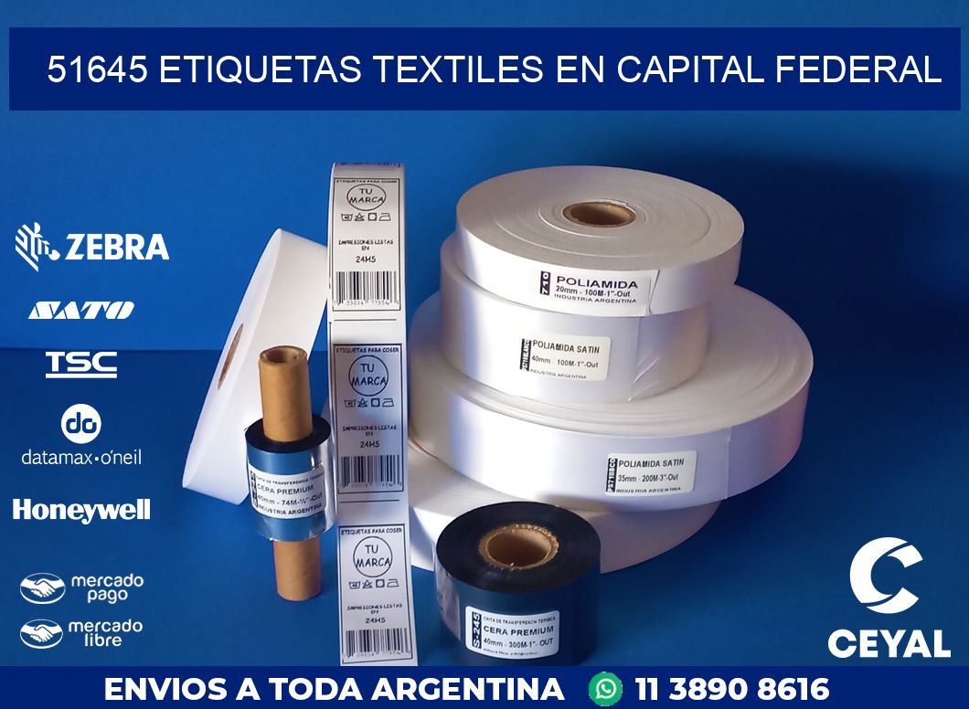 51645 ETIQUETAS TEXTILES EN CAPITAL FEDERAL