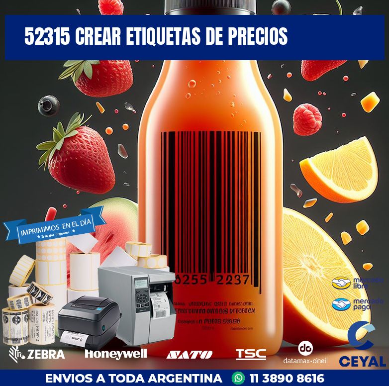 52315 CREAR ETIQUETAS DE PRECIOS