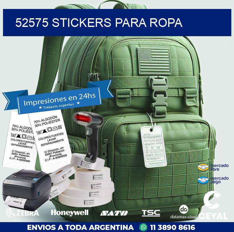 52575 STICKERS PARA ROPA