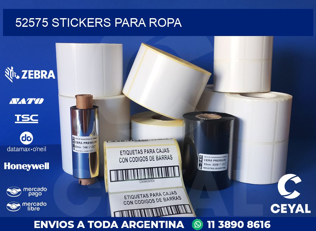 52575 STICKERS PARA ROPA