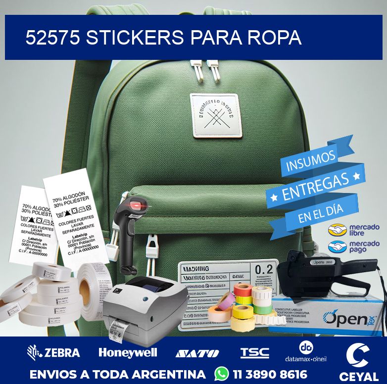 52575 STICKERS PARA ROPA