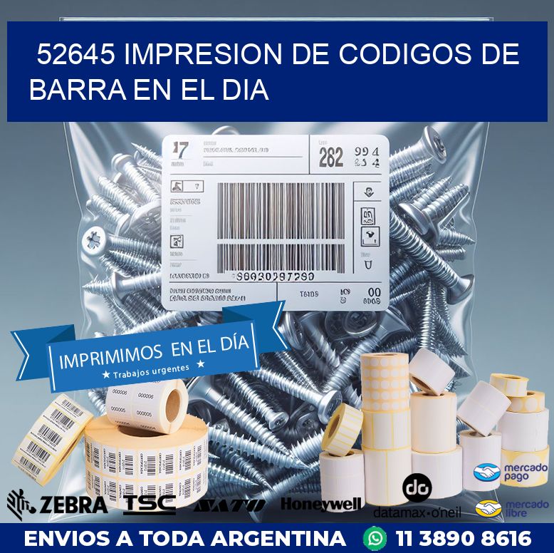 52645 IMPRESION DE CODIGOS DE BARRA EN EL DIA