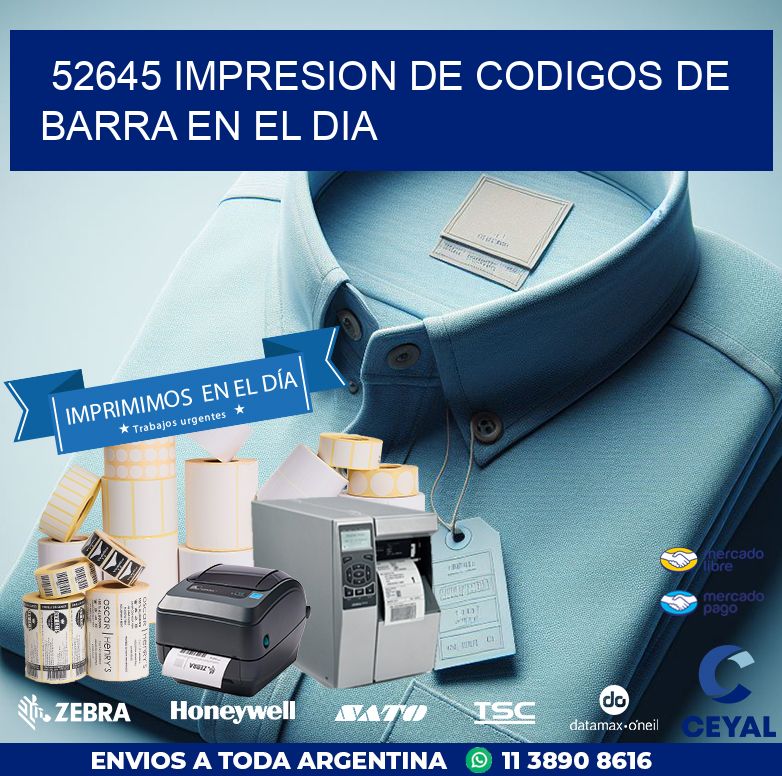 52645 IMPRESION DE CODIGOS DE BARRA EN EL DIA