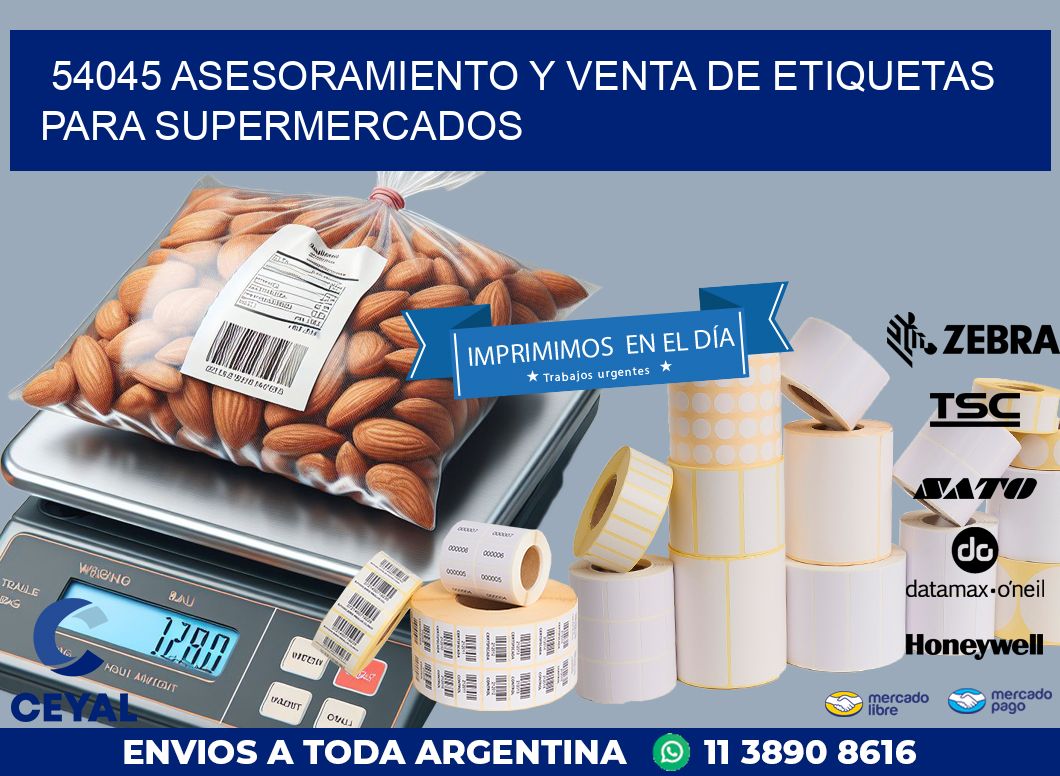 54045 ASESORAMIENTO Y VENTA DE ETIQUETAS PARA SUPERMERCADOS