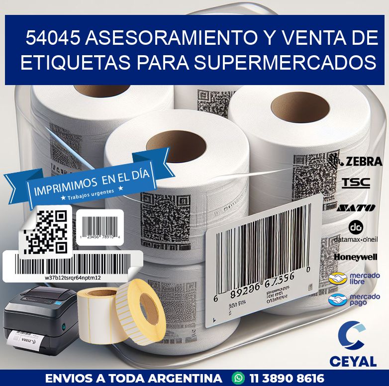 54045 ASESORAMIENTO Y VENTA DE ETIQUETAS PARA SUPERMERCADOS