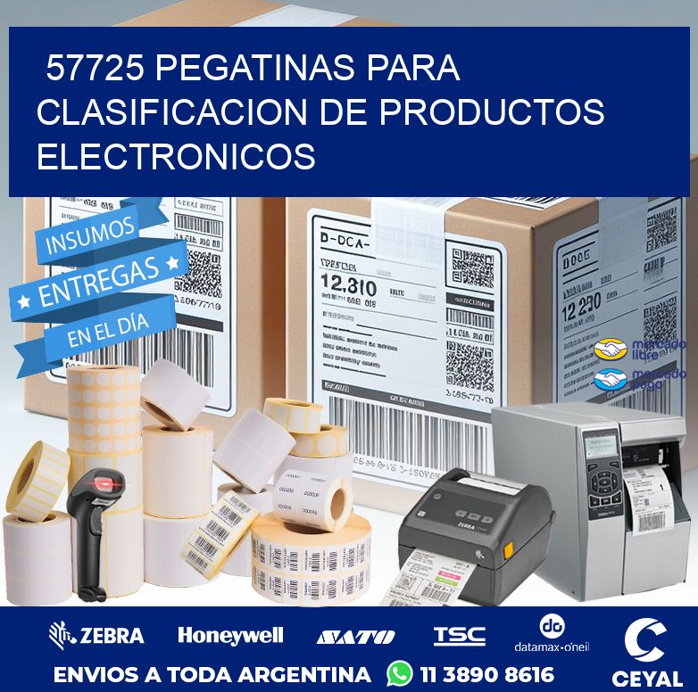 57725 PEGATINAS PARA CLASIFICACION DE PRODUCTOS ELECTRONICOS