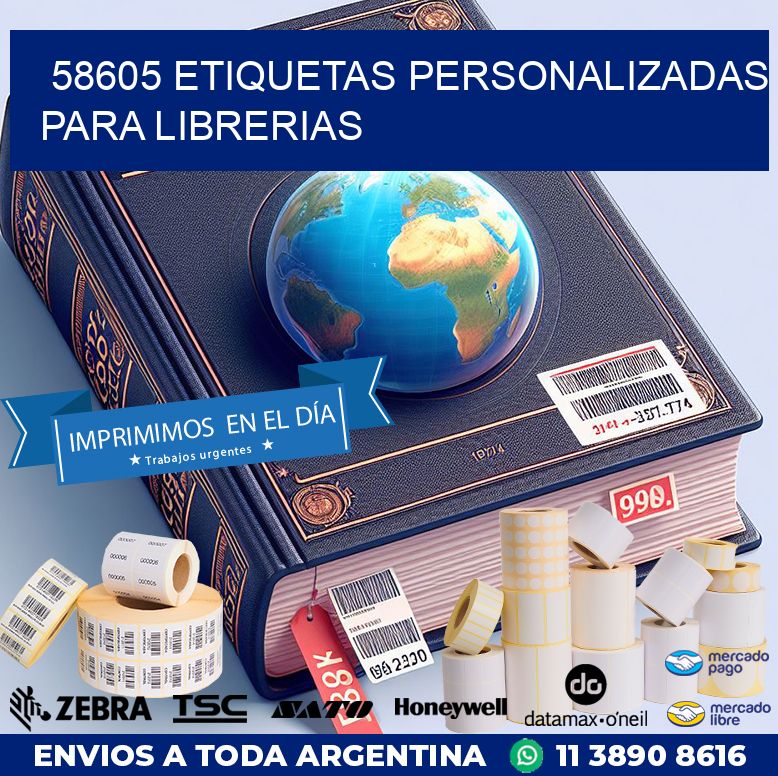 58605 ETIQUETAS PERSONALIZADAS PARA LIBRERIAS