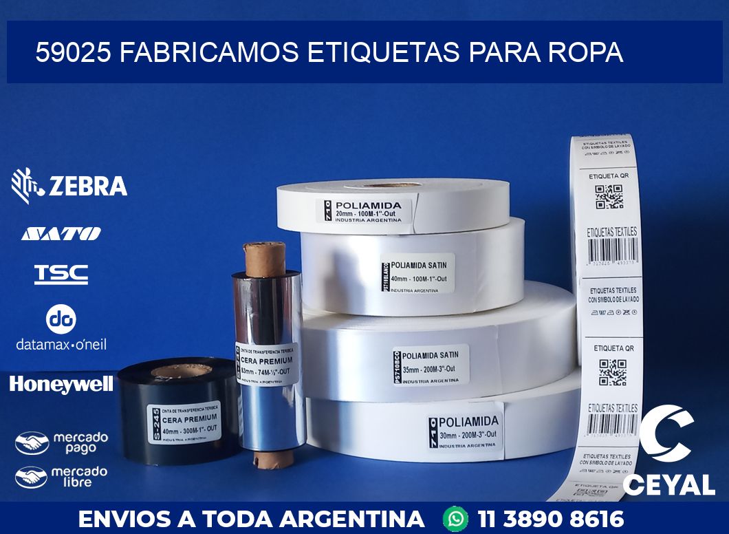 59025 FABRICAMOS ETIQUETAS PARA ROPA