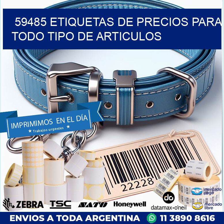 59485 ETIQUETAS DE PRECIOS PARA TODO TIPO DE ARTICULOS