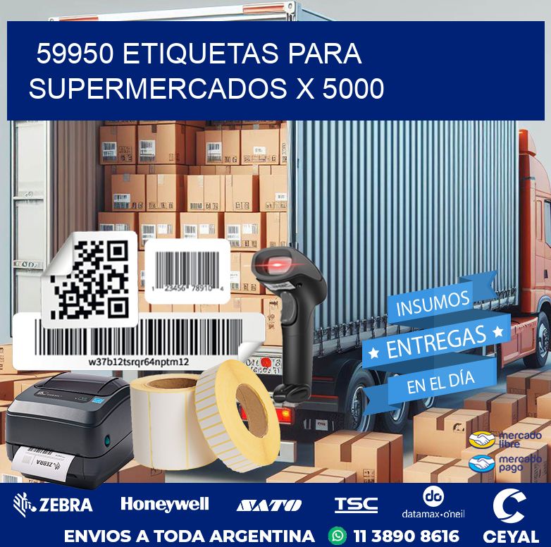 59950 ETIQUETAS PARA SUPERMERCADOS X 5000