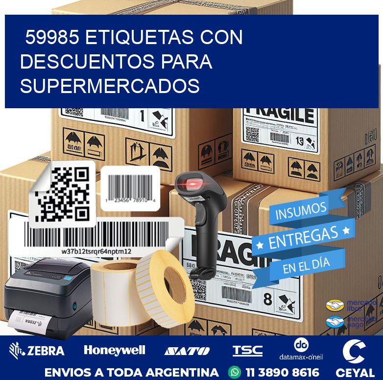 59985 ETIQUETAS CON DESCUENTOS PARA SUPERMERCADOS