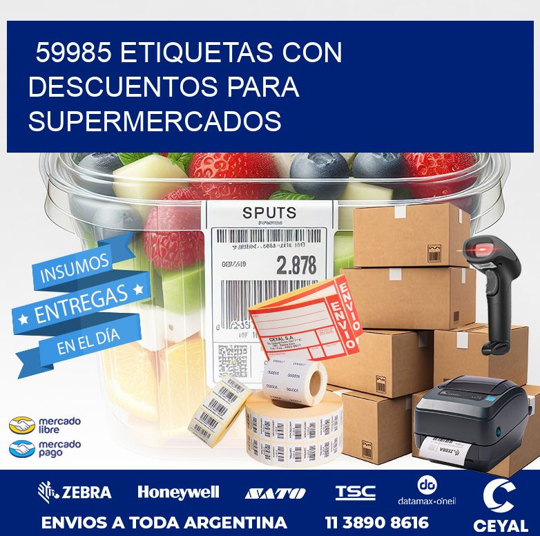 59985 ETIQUETAS CON DESCUENTOS PARA SUPERMERCADOS