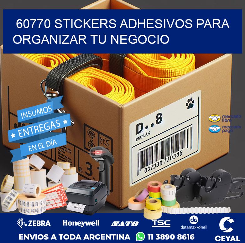 60770 STICKERS ADHESIVOS PARA ORGANIZAR TU NEGOCIO
