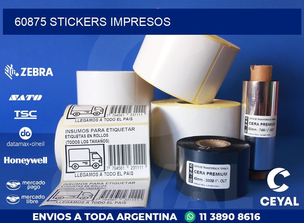 60875 STICKERS IMPRESOS