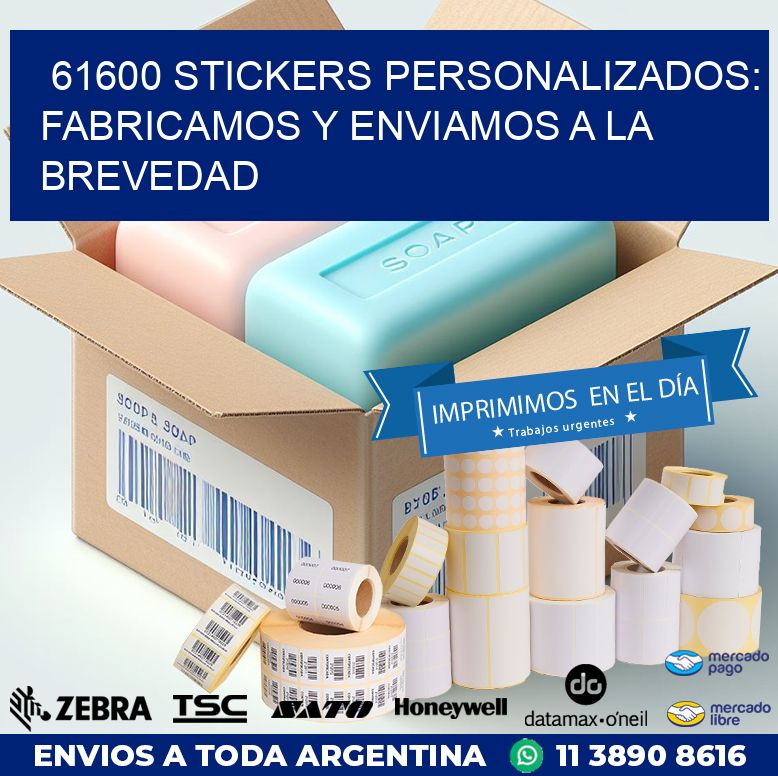 61600 STICKERS PERSONALIZADOS: FABRICAMOS Y ENVIAMOS A LA BREVEDAD