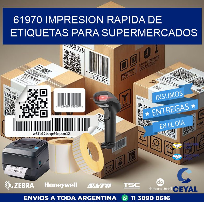 61970 IMPRESION RAPIDA DE ETIQUETAS PARA SUPERMERCADOS