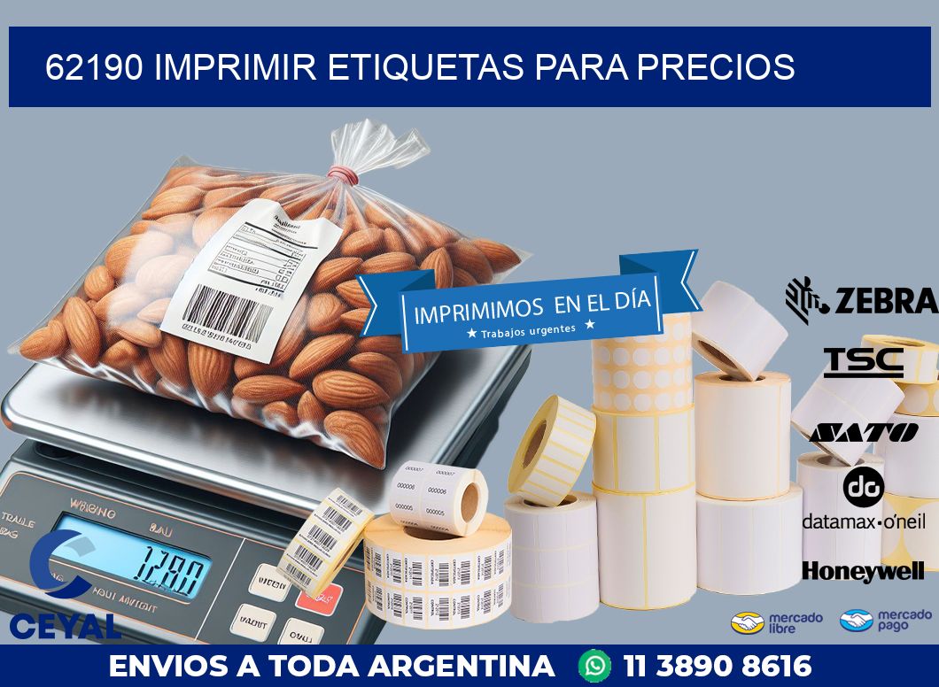 62190 IMPRIMIR ETIQUETAS PARA PRECIOS