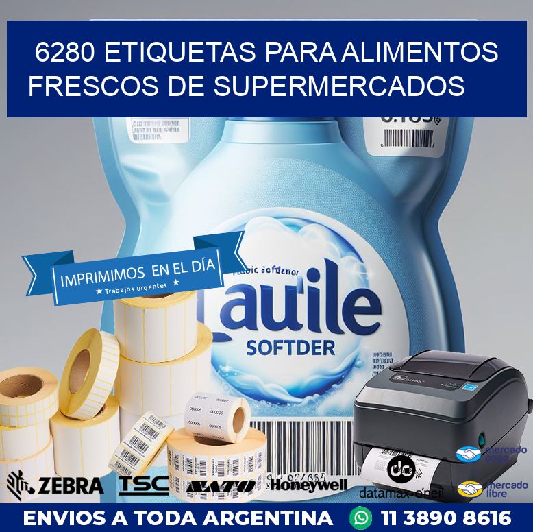 6280 ETIQUETAS PARA ALIMENTOS FRESCOS DE SUPERMERCADOS