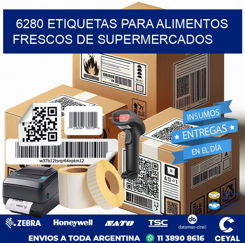 6280 ETIQUETAS PARA ALIMENTOS FRESCOS DE SUPERMERCADOS