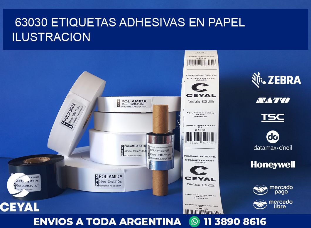 63030 ETIQUETAS ADHESIVAS EN PAPEL ILUSTRACION