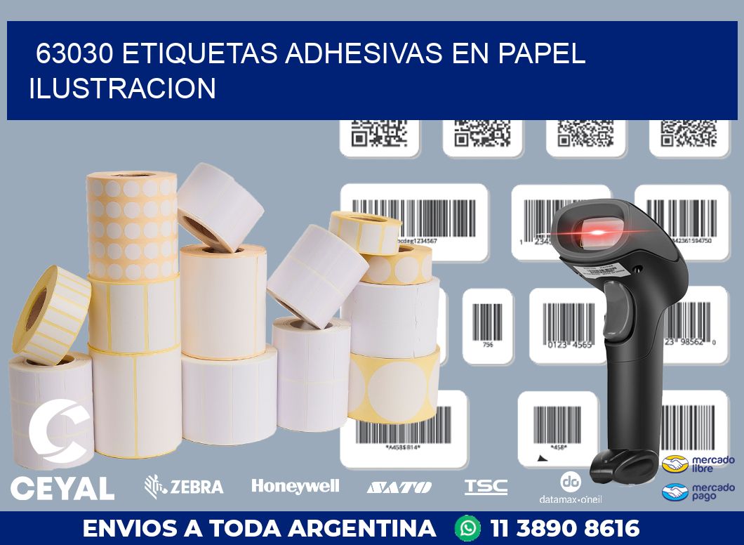 63030 ETIQUETAS ADHESIVAS EN PAPEL ILUSTRACION