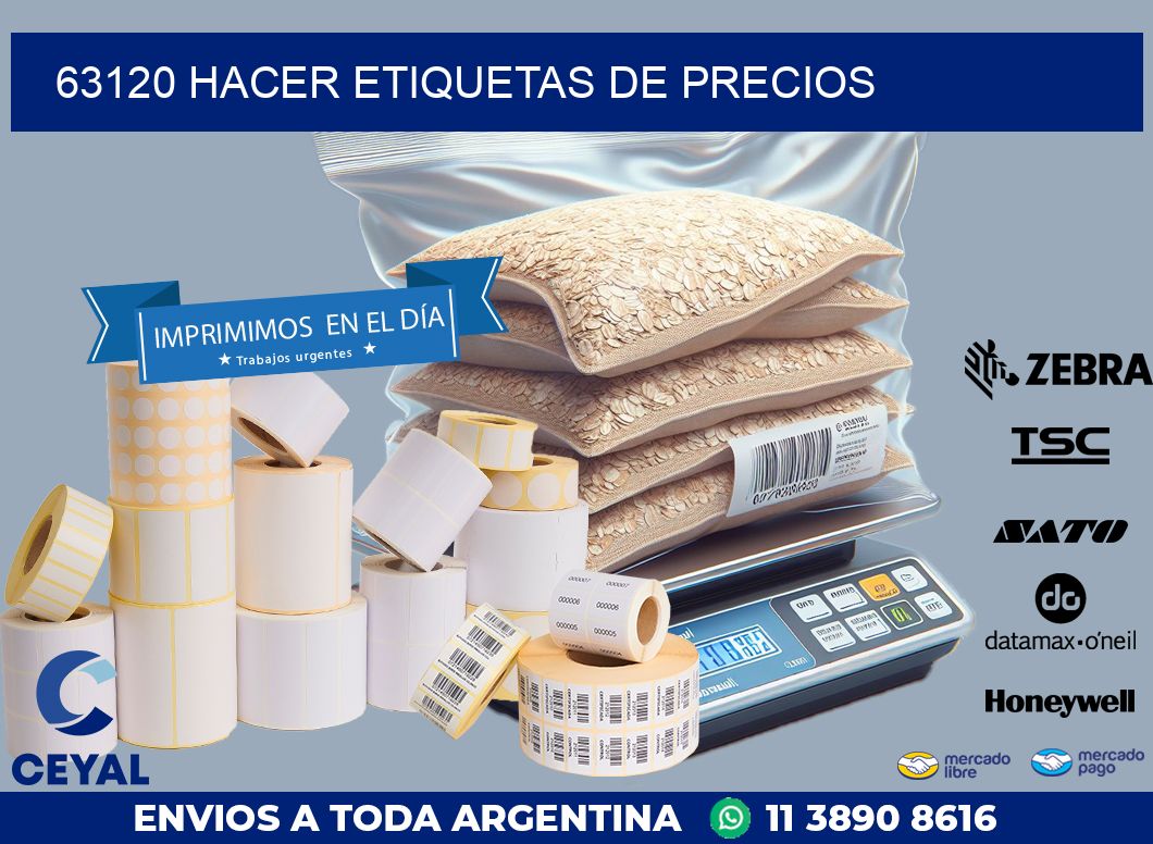 63120 HACER ETIQUETAS DE PRECIOS