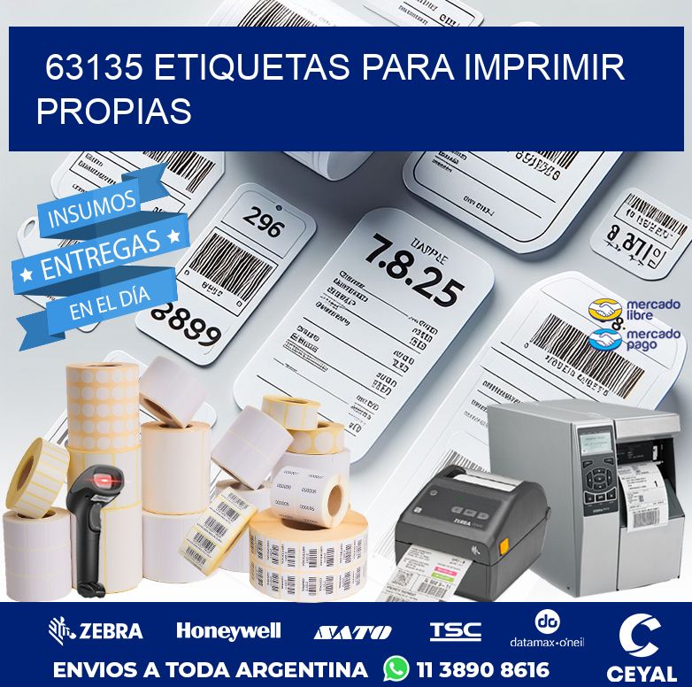 63135 ETIQUETAS PARA IMPRIMIR PROPIAS
