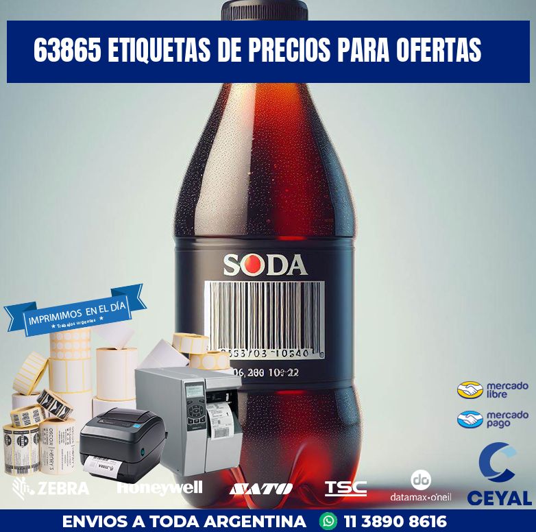 63865 ETIQUETAS DE PRECIOS PARA OFERTAS