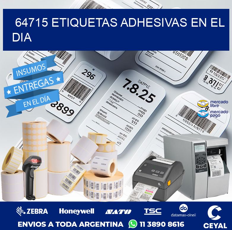 64715 ETIQUETAS ADHESIVAS EN EL DIA