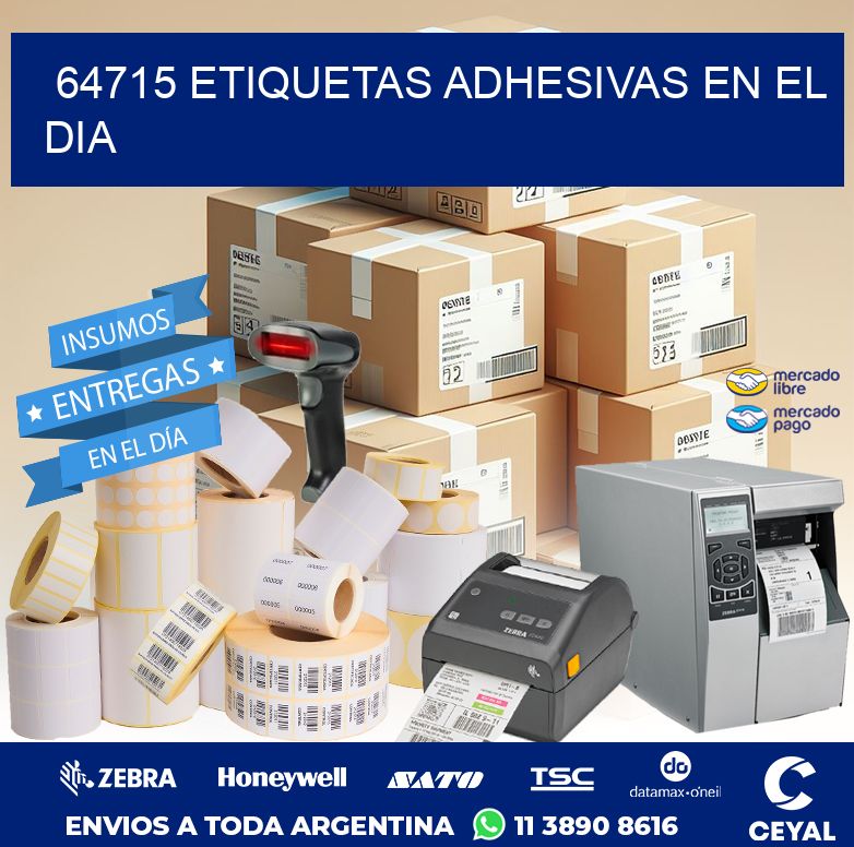 64715 ETIQUETAS ADHESIVAS EN EL DIA