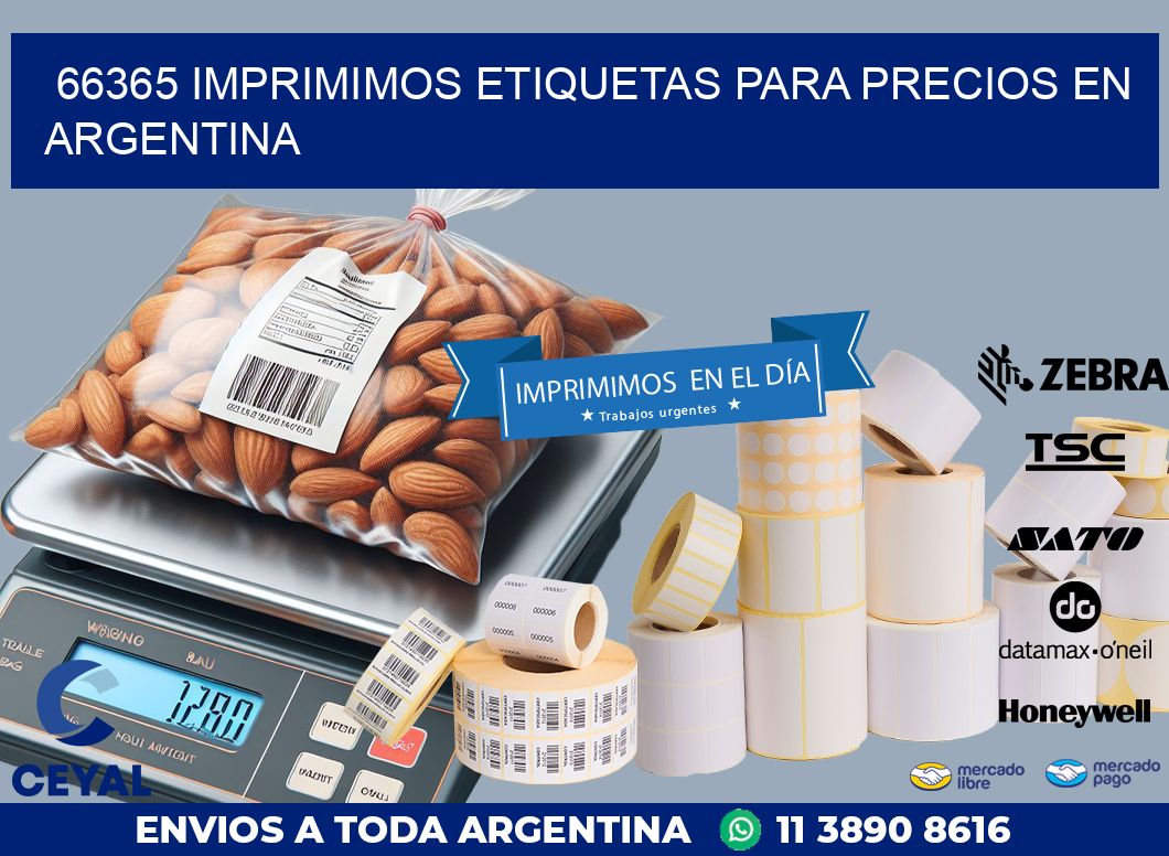 66365 IMPRIMIMOS ETIQUETAS PARA PRECIOS EN ARGENTINA