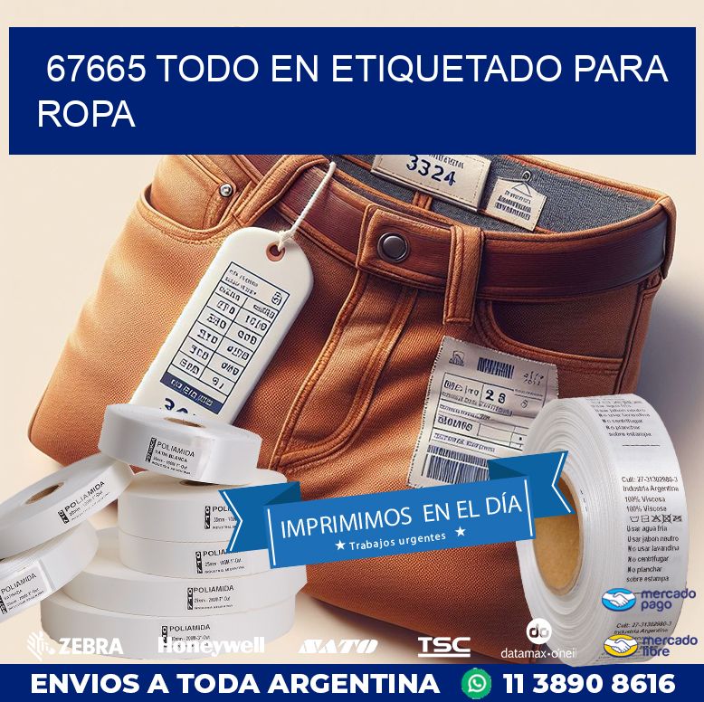 67665 TODO EN ETIQUETADO PARA ROPA