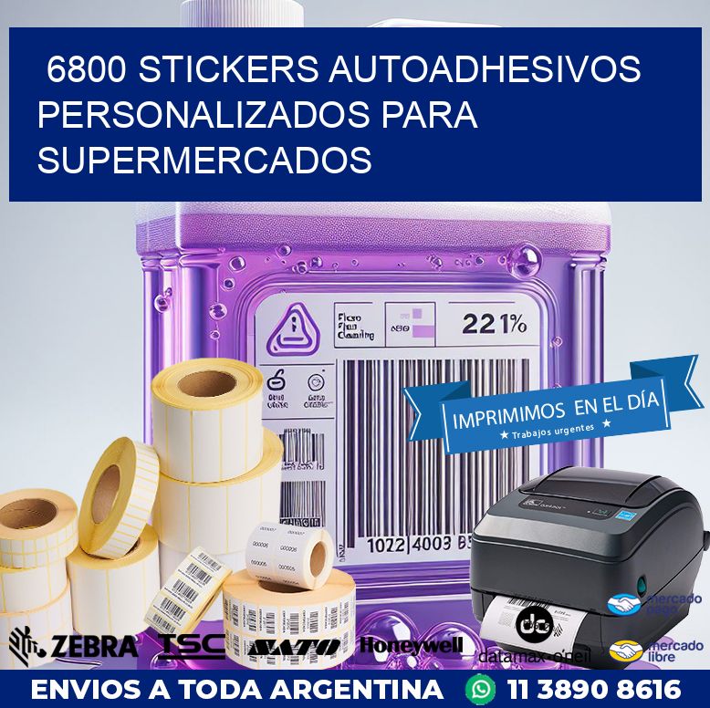6800 STICKERS AUTOADHESIVOS PERSONALIZADOS PARA SUPERMERCADOS