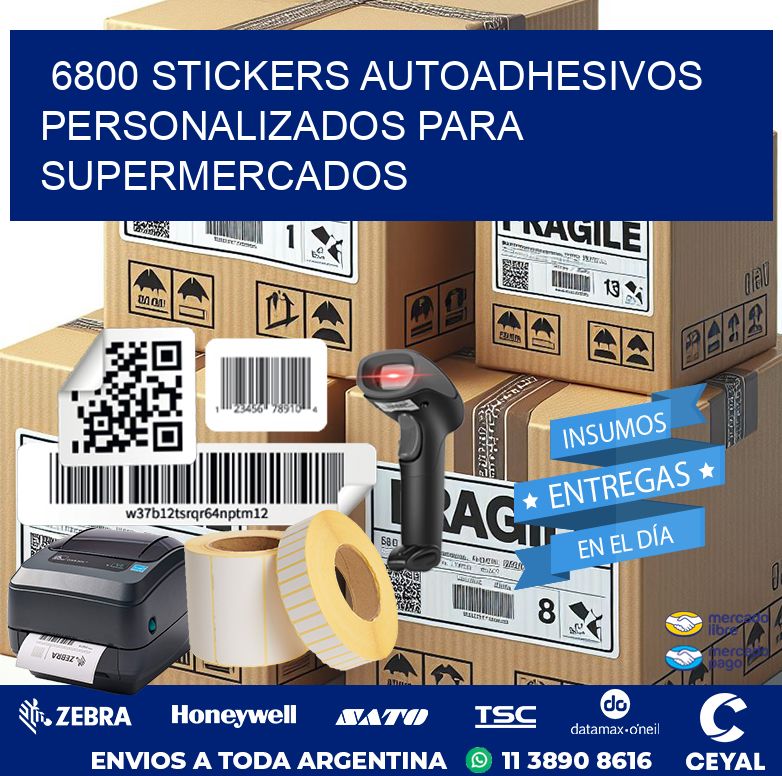 6800 STICKERS AUTOADHESIVOS PERSONALIZADOS PARA SUPERMERCADOS